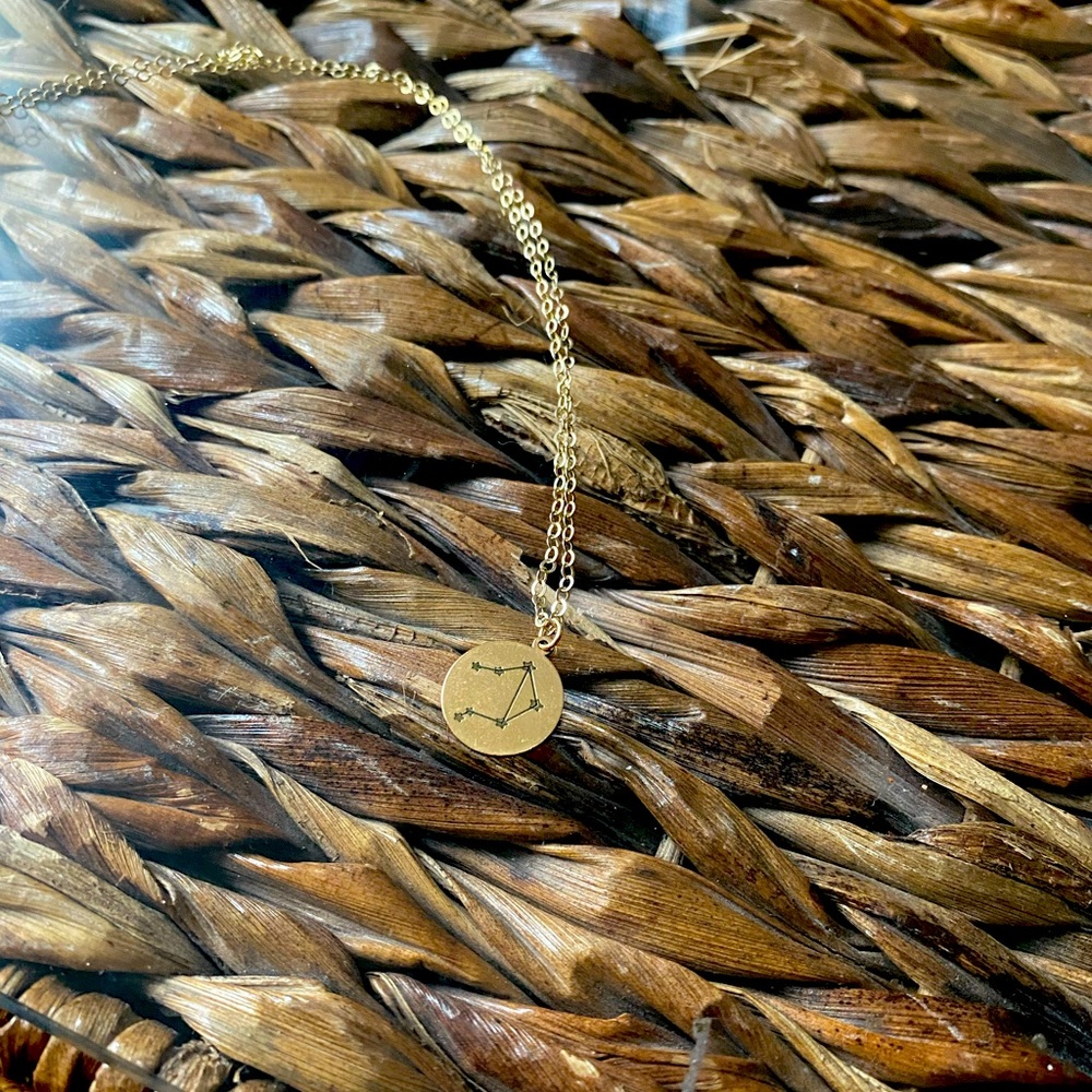 Libra star sign necklace